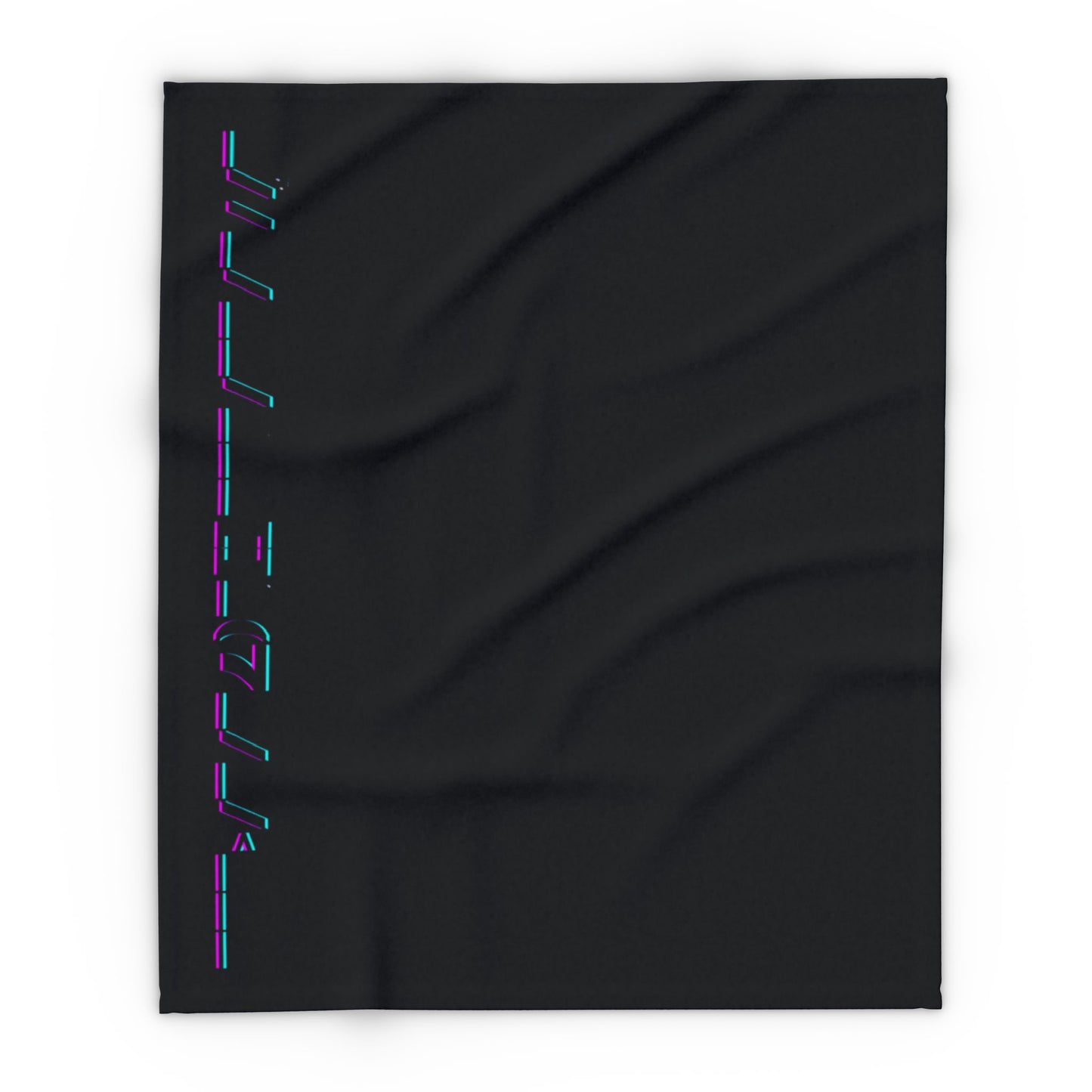 Cozy Arctic Fleece Blanket with Neon Text - Perfect for Gifting and Home Decor
