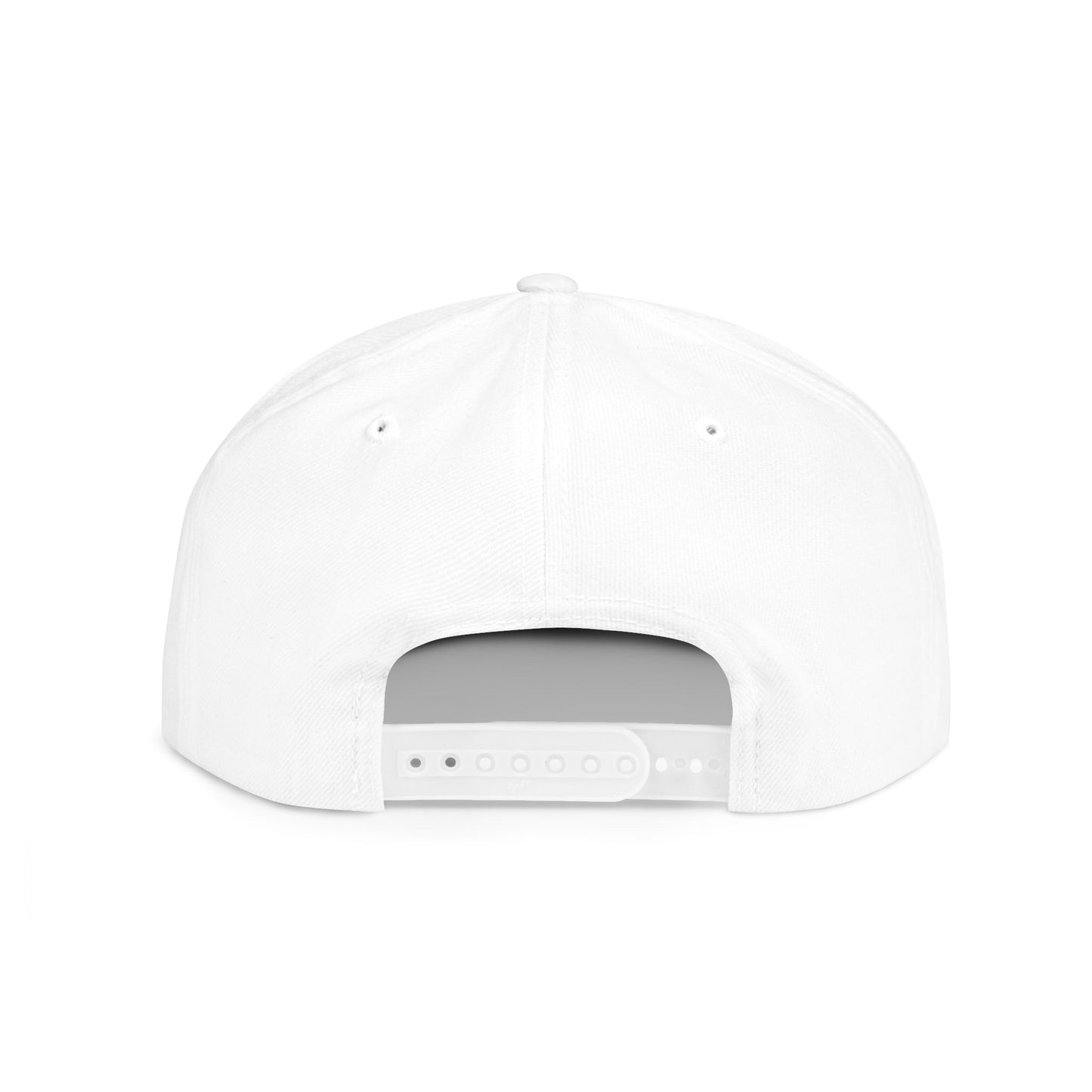 Stylish Flat Bill Snapback Hat with Vibrant Abstract Design
