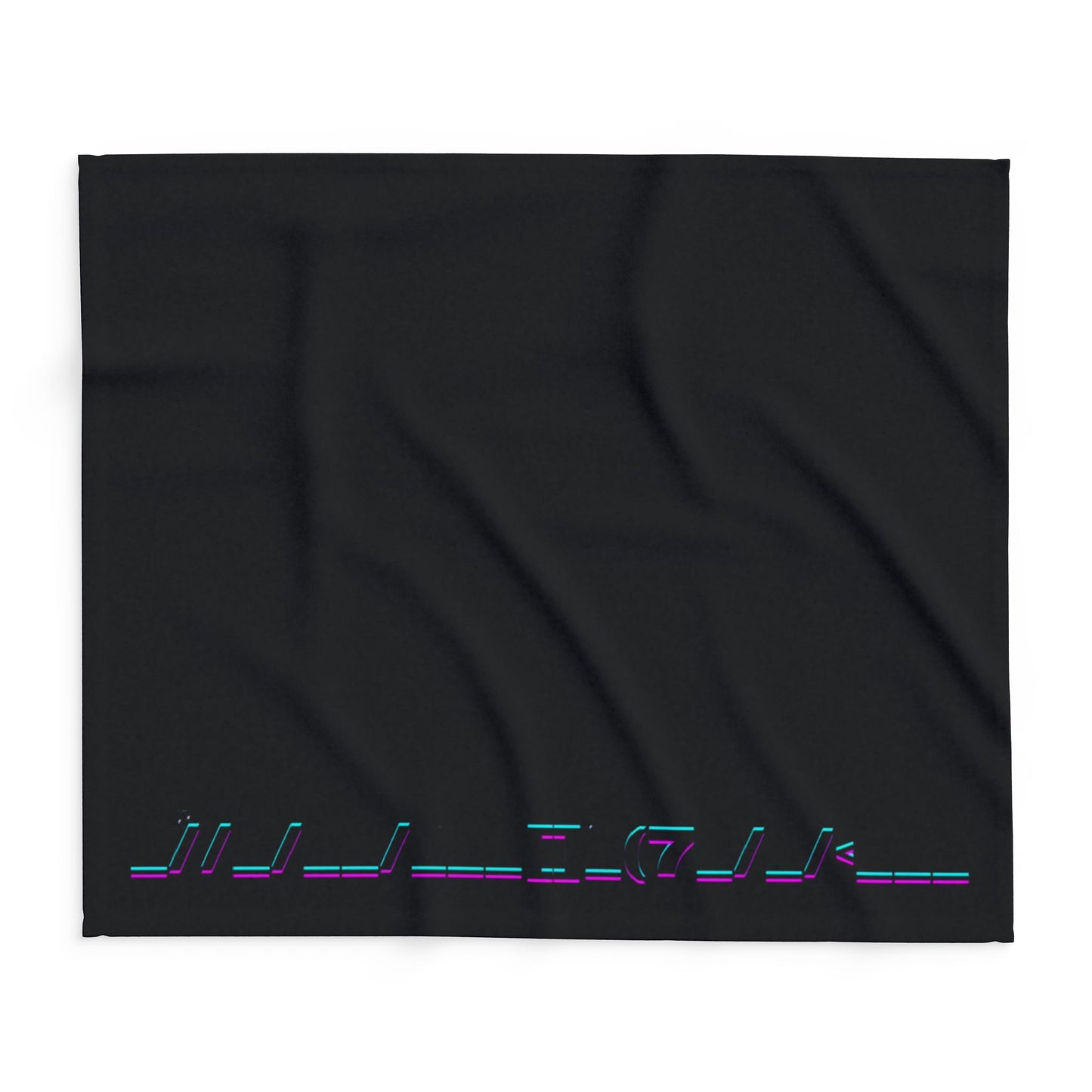 Cozy Arctic Fleece Blanket with Neon Text - Perfect for Gifting and Home Decor