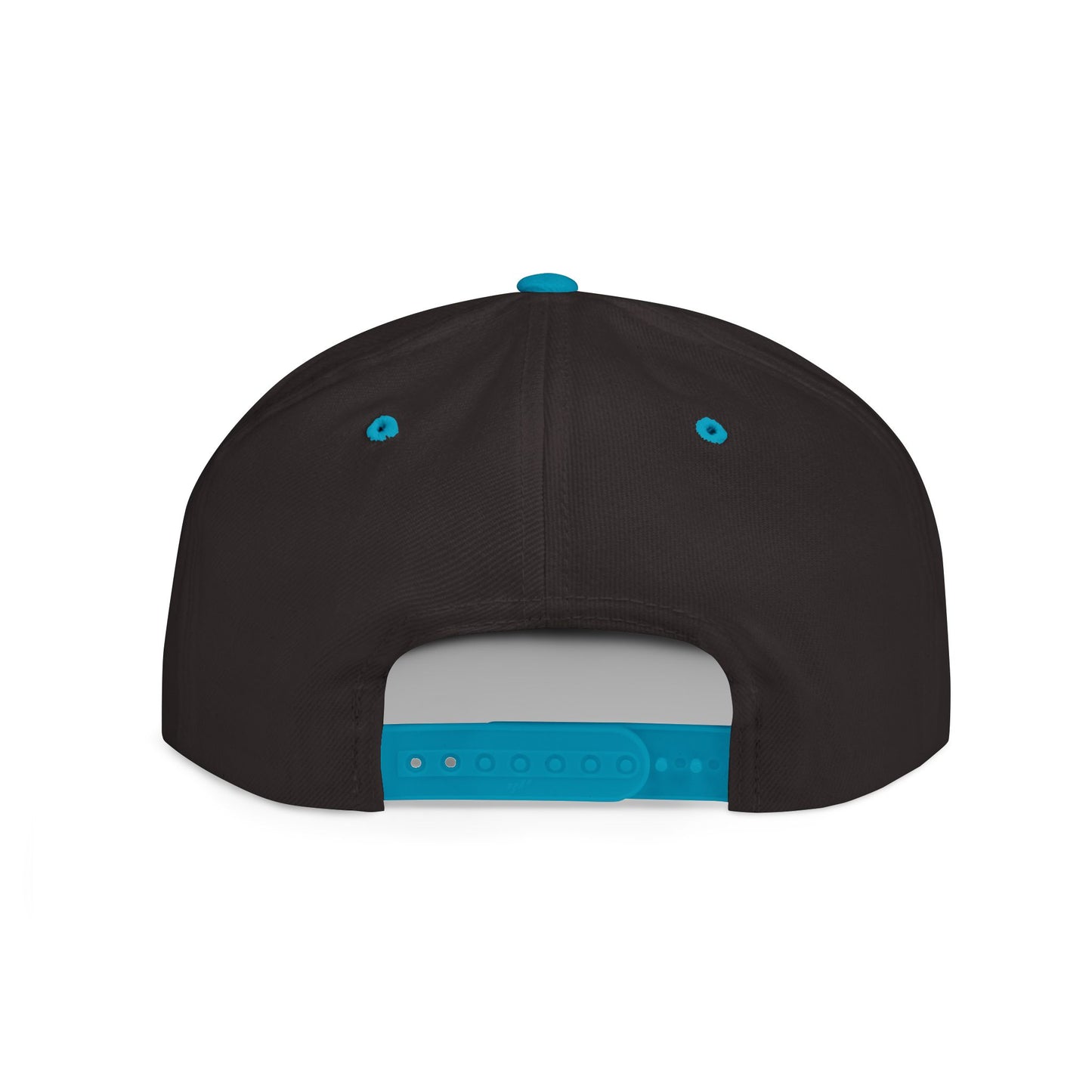 Stylish Flat Bill Snapback Hat with Vibrant Abstract Design