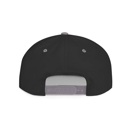 Stylish Flat Bill Snapback Hat with Vibrant Abstract Design