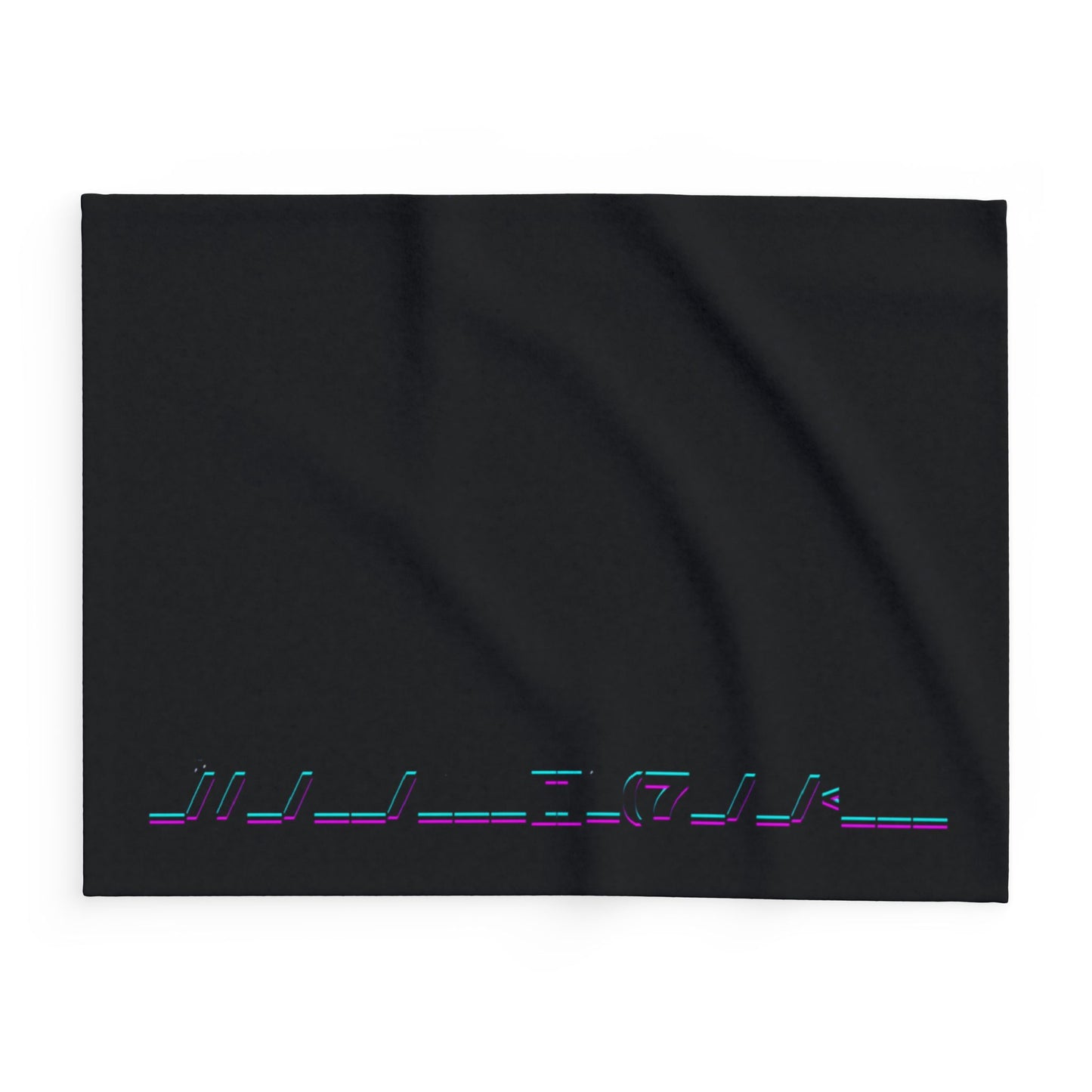 Cozy Arctic Fleece Blanket with Neon Text - Perfect for Gifting and Home Decor