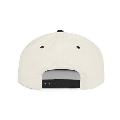 Stylish Flat Bill Snapback Hat with Vibrant Abstract Design