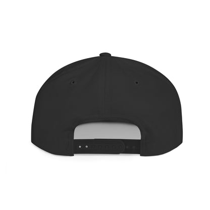 Stylish Flat Bill Snapback Hat with Vibrant Abstract Design