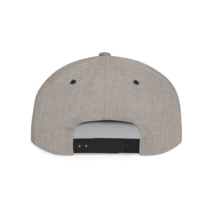 Stylish Flat Bill Snapback Hat with Vibrant Abstract Design