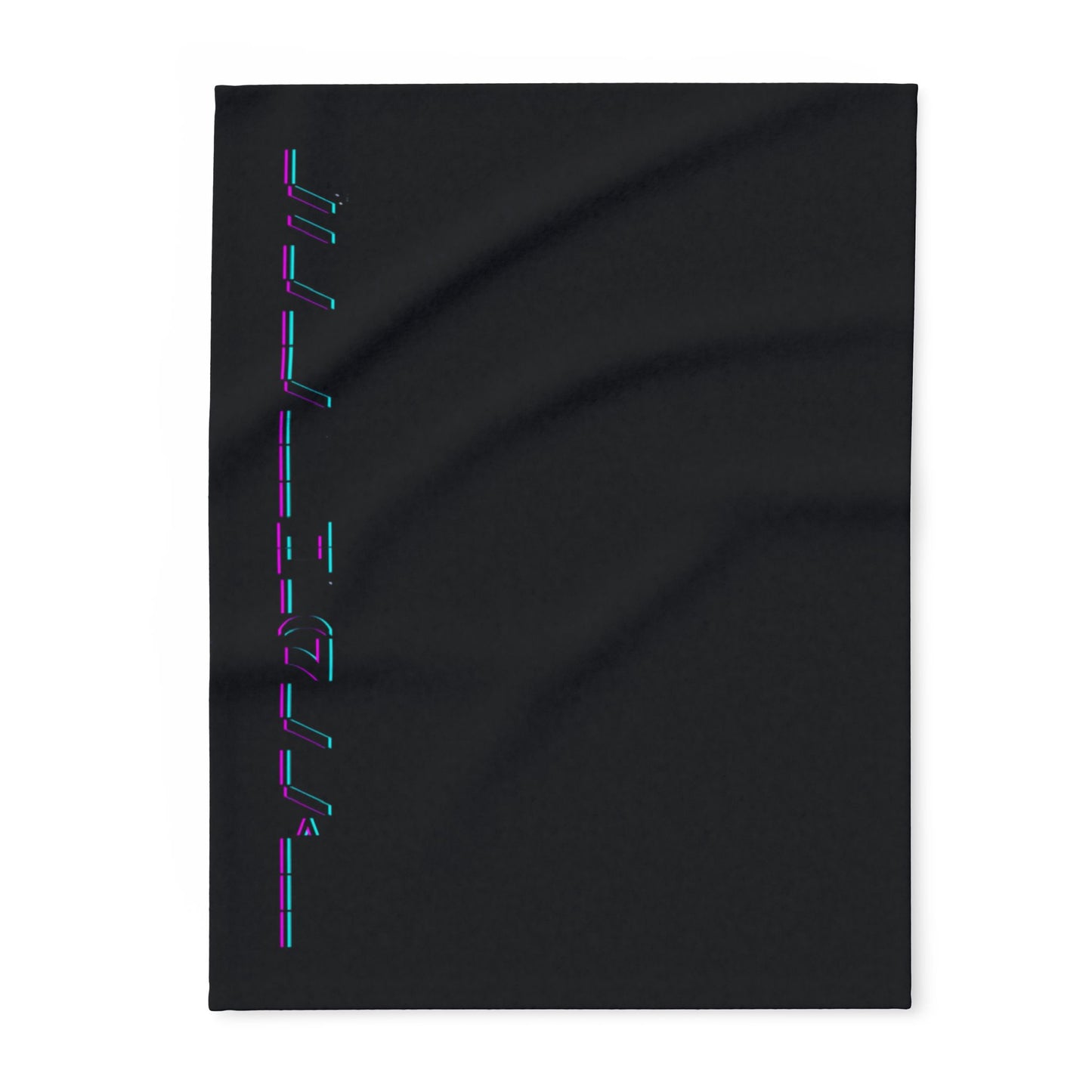 Cozy Arctic Fleece Blanket with Neon Text - Perfect for Gifting and Home Decor